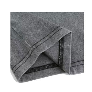 Vente en gros en ligne 2025 T-shirt oversize à épaules tombantes pour hommes Stock de microfibres Vente en gros OEM T-shirt vintage lavé à l'acide pour hommes - Product Image 4