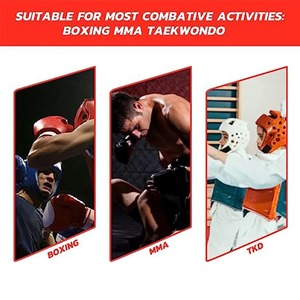 New boxing Mũ bảo hiểm da Karate Muay Thái SANDA đào tạo người lớn trẻ em nghệ thuật Mũ bảo hiểm đầu bảo vệ Taekwondo Karate đấm bốc Mũ bảo hiểm - Product Image 6