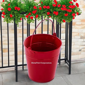 Maceta de Metal de Diseño Moderno, Colores Personalizados, Maceta con Asa para Jardín, Decoración para Hogar y Jardín, Precio al por Mayor - Product Image 4