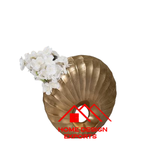 Vente chaude double ton noir et or Vase à fleurs Vaisselle de qualité supérieure Vase à fleurs Hôtel Ware utilisation aluminium coulé personnalisé - Product Image 4