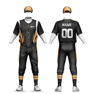 <b>Baseball</b> Uniforms OEM <b>Bulk</b> Custom Team <b>Jerseys</b> Pants Sets Plus Size Front Quick Dry Polyester Heat-Transfer Printing Blank - Product Image 1