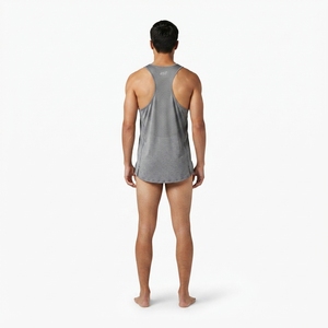 Débardeur de course personnalisé pour homme avec dos en mesh respirant et ourlet ventilé à queue tombante - Product Image 2