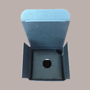 10 pièces boîte en carton noir 100x100H340mm pour 1 bouteille 750ml pour Champagne avec stockage décoratif graphique effet cuir - Product Image 4