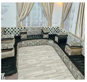 Sofá estilo Majlis árabe, diseño clásico, elegante conjunto para sala de estar, asientos de esquina de lujo, diseño que ahorra espacio - Product Image 1
