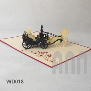 การ์ดอวยพรแบบป๊อปอัพสำหรับรถคลาสสิกดีไซน์สุดสร้างสรรค์ลาย3D สำหรับงานแต่งงานกระดาษของที่ระลึกวันเกิดวันวาเลนไทน์ - Product Image 5
