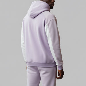 Sweat à capuche en polaire polaire pour homme, motif uni chaud, 100% polyester, vente en gros, personnalisable - Product Image 5