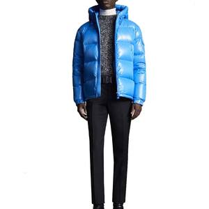 Latest High Quality Long <b>Thin</b> Canvas <b>Puffer</b> <b>Jacket</b> with Front Logo Comfortable Men's Winter Coat for Custom Printing - Product Image 2