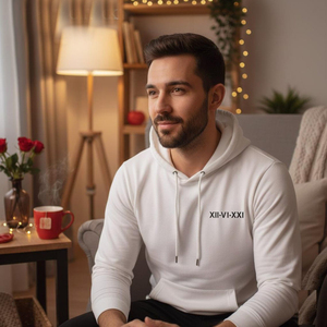 Sweat-shirt à capuche surdimensionné en molleton bouclette 100 % coton épais, personnalisable, avec poche brodée – Indispensable pour l'hiver – Vente en gros - Product Image 3