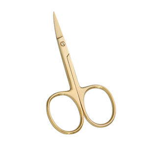 Tijeras Profesionales Curvas de Acero Inoxidable para Cutículas, para Mano Derecha, con Logotipo Personalizado, para Manicura y Cuidado de Uñas - Product Image 1