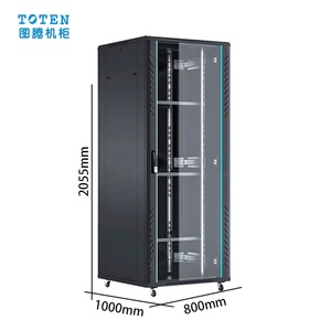 Armoire de données TOTEN G28042 Armoire de télécommunications Rack de serveur 18U 22U 42U Boîtier réseau debout insonorisé Serveur 800*1000*2055mm - Product Image 2