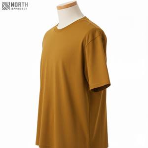 Camisetas Básicas de Color Sólido 100% Algodón de Talla Real para Uso Casual, Camisetas de Cuello Redondo de Algodón de Calidad, Ropa Interior de Manga Corta Personalizada - Product Image 6