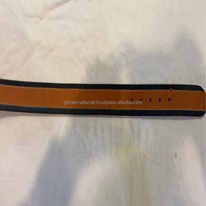 Cinturón de cuero personalizado para hombre, Correa de doble sombra hecha a mano de alta calidad, informal, a la moda, fabricante al por mayor, todos los tamaños - Product Image 1