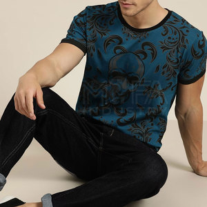 Camisetas de sublimación de alta calidad para hombres Camisetas de poliéster a todo color personalizadas para gimnasio, uso informal y al aire libre - Product Image 5