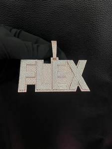 Mossanite Diamant Pendentif Personnalisé Bijoux Hiphop Unisexe avec Lettres Logo Bling Bling Style pour Pendentifs et Charmes de Mode - Product Image 5