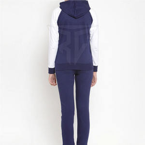 ชุดวอร์ม2ชิ้นสำหรับผู้หญิงชุดออกกำลังกายฟิตเนสฤดูหนาวโลโก้แบบกำหนดเอง - Product Image 4