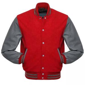 Chaqueta universitaria Letterman personalizada al por mayor para hombre 2026, chaqueta de béisbol universitaria de tela de lona barata para hombre - Product Image 3