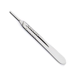 Manche de scalpel chirurgical médical en acier inoxydable réutilisable, instrument orthopédique vétérinaire - Product Image 1
