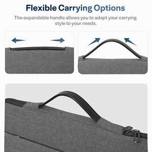 Sac pour ordinateur portable de bureau léger avec protection rembourrée pour ordinateur portable et fermeture éclair lisse de haute qualité - Product Image 5