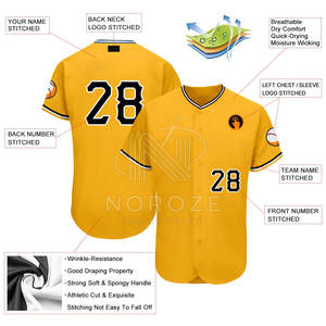 Último Modelo de Camiseta de Béisbol Transpirable - Diseño Personalizado al por Mayor, 100% Poliéster, Opciones de Equipo y Logotipo Personalizados - Product Image 3