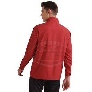 Veste de course ultra légère pour homme en tissu tissé, col montant, logo frontal, coupe-vent, respirante, pour l'entraînement et la performance en salle de sport - Product Image 4