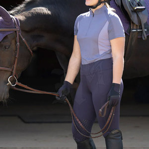 Comfortable Slim Fit Horse Riding Tights for Women Breathable <b>Stretch</b> Fabric Elastic Waist <b>Machine</b> Washable Sports Apparel for - Product Image 3