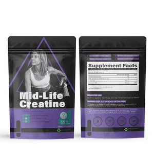 Créatine monohydrate végétalienne sans OGM, certifiée COA GMP, sans sucre, en poudre, 500g, personnalisation complète, développement de marque - Product Image 4