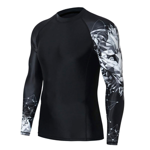 Rash Rush Guard Sbart Rashguards à manches longues Mens Rash Vest UPF50 + Rashie Quick Dry Rush Guard - Product Image 1