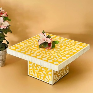 Suministro al por Mayor de Soportes para Tartas con Incrustaciones de Hueso Hechos a Mano para Bodas y Fiestas Disponibles a Precio de Descuento - Product Image 5