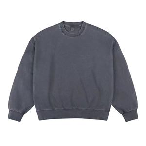 เสื้อฮู้ดสำหรับผู้ชายเสื้อสเวตเชิ้ตผ้าบาติกย้อมสีย้อมลายได้420กรัมสีเทาเข้ม - Product Image 6