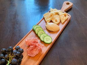 Most selling wooden serving board cheese <b>snack</b> for food serving breakfast food <b>bar</b> home kitchen decor wedding gifts restaurant - Product Image 6