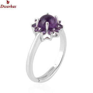 Multi amatista piedra preciosa compromiso clásico boda fiesta ajustable hecho a mano 925 anillo de plata esterlina - Product Image 2