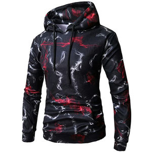 Sweat à capuche en molleton coupe-vent à capuche surdimensionné pour hommes 10oz 340 GSM pull sublimé sweats à capuche de poche hommes - Product Image 1