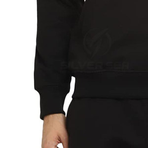 Sudadera con capucha de algodón para hombre 2023, Sudadera con capucha con estampado de patrón sólido de tela de lana gruesa de gran tamaño personalizada a la moda al por mayor - Product Image 6