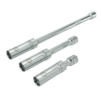 Jeu de douilles à bougie magnétiques à portée étendue, 3 pièces, entraînement 3/8'', pour usage industriel, DIY, OEM, ODM, modèle AS01326, garantie 1 an