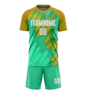 Uniforme de fútbol de verano de tela cómoda para hombres y mujeres, camisetas de fútbol de corte automatizado para adultos - Product Image 1