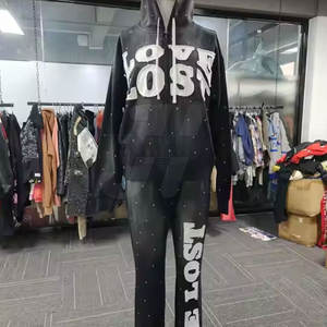 Ropa al aire libre Precio al por mayor Chándales de diamantes de imitación Último diseño Mejor calidad Hombres Chándales de diamantes de imitación - Product Image 5