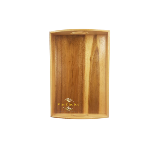 Bulk Supply Wooden Serving Tray with Handles Eco Friendly Tableware for Export