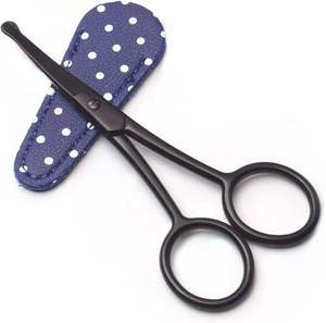 Funda de tijeras de bordado por proveedores Funda de cuero sintético con mango de acero Protector de tijera de corte y costura de pelo - Product Image 5