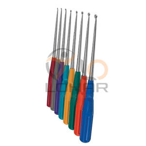 Curettes cervicales orthopédiques de haute qualité American Rainbow Set de 8 pièces - Product Image 4