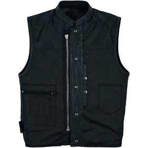 Men's Spandex/Nylon Vest Zipper Wholesale O-Neck Mesh Breathable Waterproof Quick Dry Sleeveless Outdoor Motorcycle Jacket - Product Image 6