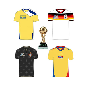 เสื้อฟุตบอลแฟนบอลเอเชียปี 2026 สำหรับผู้ชาย เสื้อแข่งฟุตบอล โพลีเอสเตอร์ 100% ระบายอากาศได้ดี แห้งเร็ว ปรับแต่งได้ตามต้องการ เสื้อทีม ไซส์ XL - Product Image 1