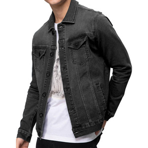 Veste en jean pour homme, haute qualité, nouvelle arrivée, grande taille, veste d'hiver ajustable, manches longues, col rabattu, veste en jean pour homme - Product Image 3