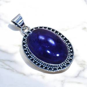 จี้เงินแท้ 925 ประดับพลอยอเมทิสต์สีม่วง ราคาขายส่ง - Product Image 2