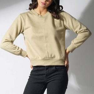 Venta al por mayor de alta calidad de las mujeres de cuello redondo sudadera de lana de las mujeres pulóver sudadera, sudadera para las mujeres - Product Image 5