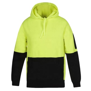 Sudaderas con capucha de alta visibilidad y logotipo personalizable para hombres y mujeres, sudaderas de seguridad de Material de algodón y poliéster impermeables - Product Image 1