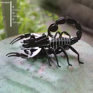 Películas de metal decorativas de lujo para el hogar, decoración de pared de fotos al por mayor para el interior del hogar, escorpión, fabricante de Vietnam - Product Image 3