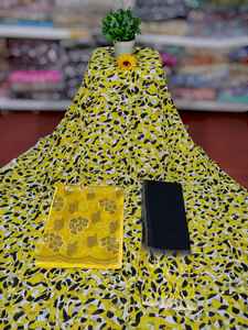 Nuevo Diseño Impresionante, Tela Jacquard Tradicional de Lujo, Tejido Suizo, Diseño Floral Abstracto de Corazón, 100% Algodón - Product Image 3