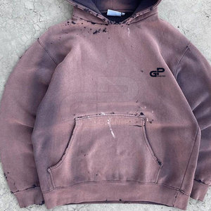 Sudaderas con Capucha Gruesas de Algodón Desgastado para Hombre, Estilo Urbano y Uso Invernal - Product Image 6