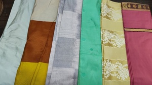 ผ้าไหมทาฟเฟต้ารีไซเคิลหลากสี น้ำหนักเบา เงางาม เป็นมิตรต่อสิ่งแวดล้อม สำหรับงานตัดเย็บเสื้อผ้า งานฝีมือ แฟชั่น ขายส่ง ส่งออก - Product Image 2
