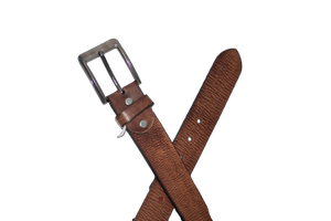 Ceinture de profil en cuir de vache pur de style décontracté avec alliage pour boucle personnalisable du fournisseur en gros - Product Image 5